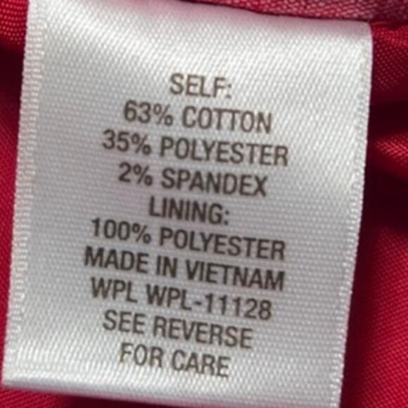 Roz & Ali Women’s Cropped Red Jacket Size 2X Pockets Zip Detail - Picture 8 of 8